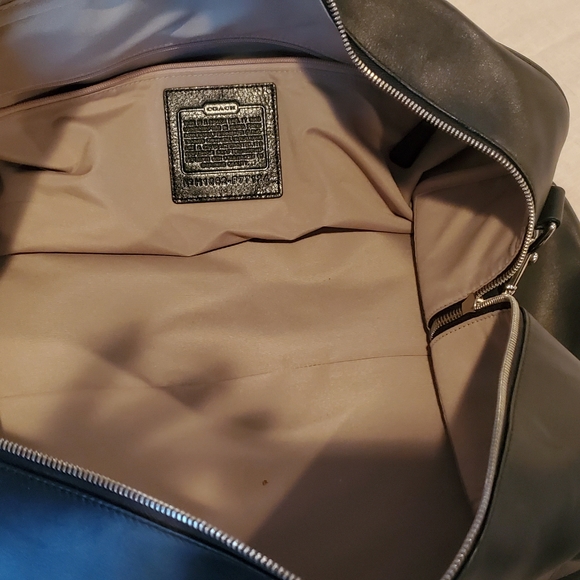 Leather COACH weekender - Picture 3 of 4